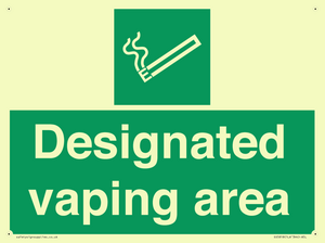 Designated vaping area